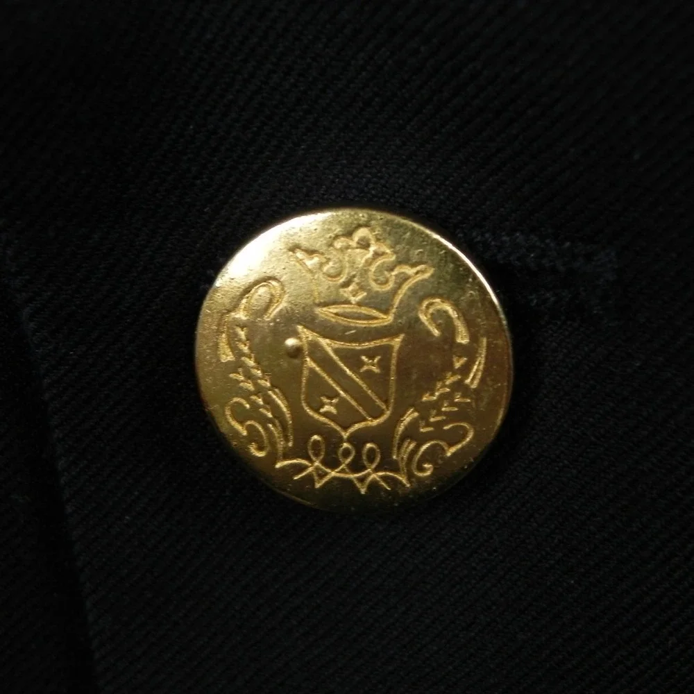 Jos A Bank Blazer Mens 38R Wool Gold 2-Button Suit Jacket Coat Formal Navy Blue